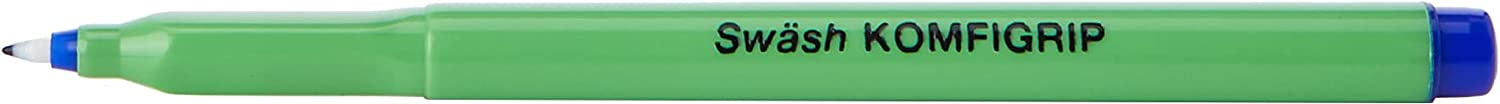 Sw?sh Komfigrip Thw12Bu Pens For Handwriting, Washable Ink And Pressure-Resistant Tips � Blue (Pack Of 12)