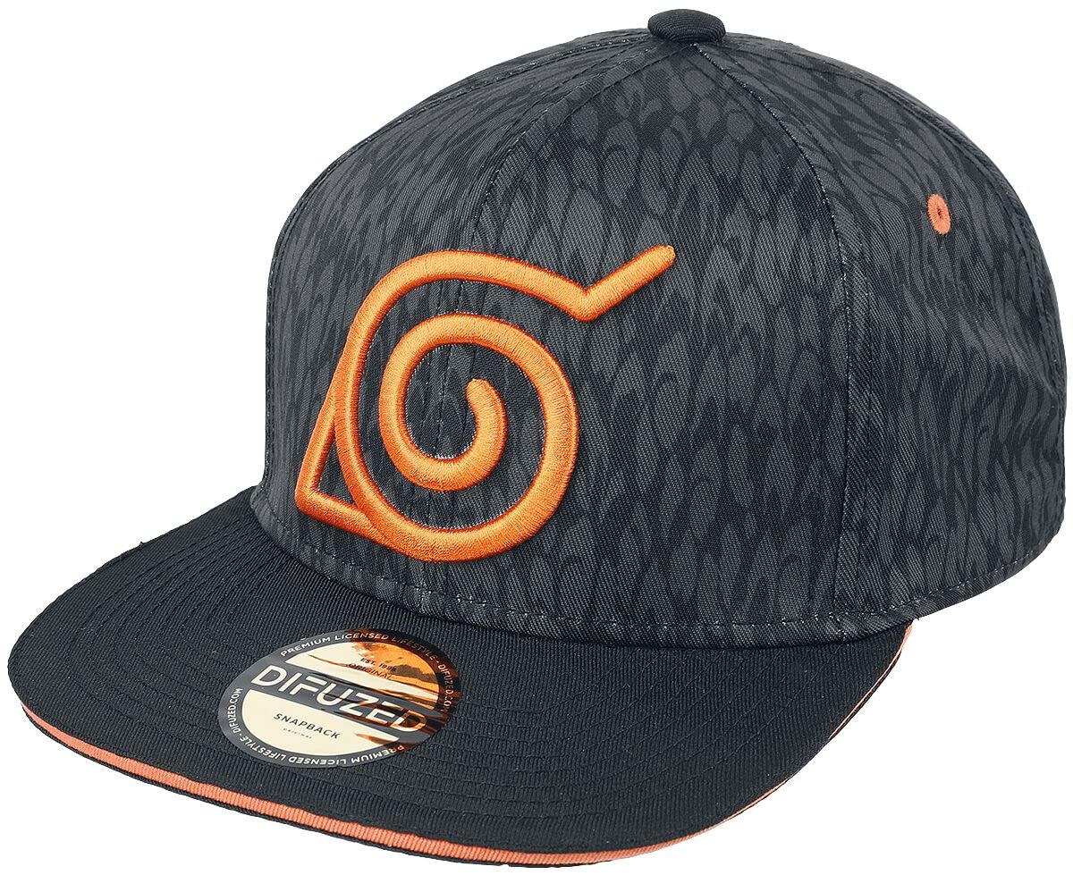 Difuzed Naruto Shippuden - Badge Snapback Black