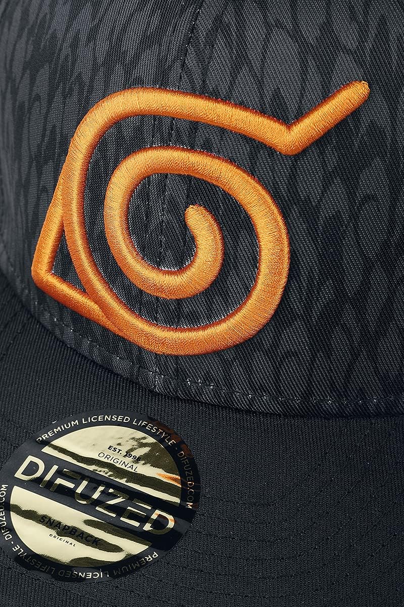 Difuzed Naruto Shippuden - Badge Snapback Black
