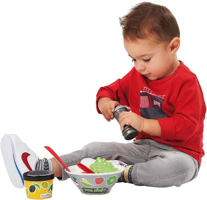 Ecoiffier 2579 Salad Set-Spinning Machine + Vegetables-Accessories Included-from 18 Months-Made in France