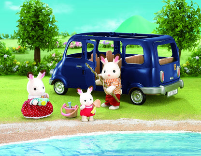 Sylvanian Families 5274 Family Seven Seater Poppenauto, Blauw, Vanaf 3 Jaar, 28 X 14 X 18 cm