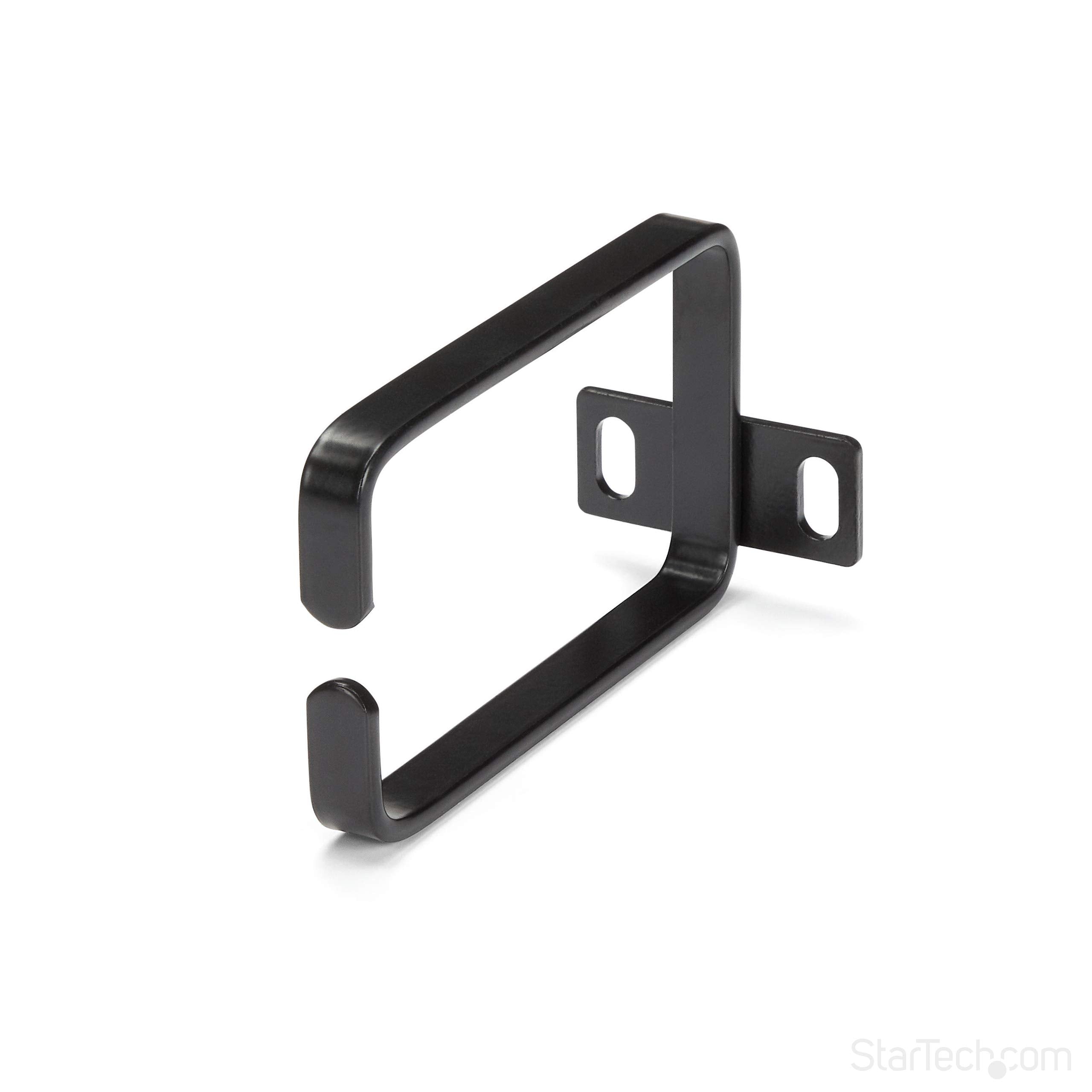 Startech CMHOOK1U 1U Vertical Server Rack Cable Management D-Ring Hook with Rack Cable Organizer/Rackmount Cable Ring,Black,5.7x10cm