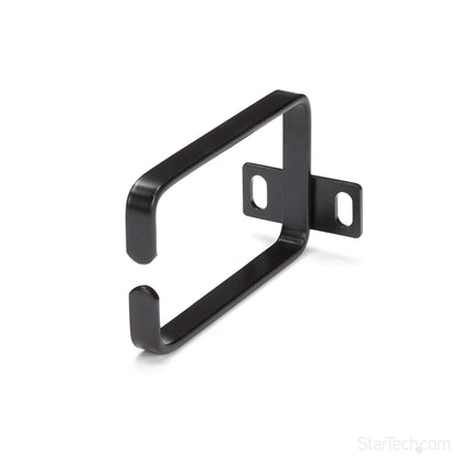 Startech CMHOOK1U 1U Vertical Server Rack Cable Management D-Ring Hook with Rack Cable Organizer/Rackmount Cable Ring,Black,5.7x10cm