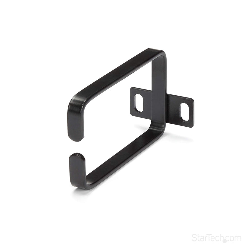 Startech CMHOOK1U 1U Vertical Server Rack Cable Management D-Ring Hook with Rack Cable Organizer/Rackmount Cable Ring,Black,5.7x10cm