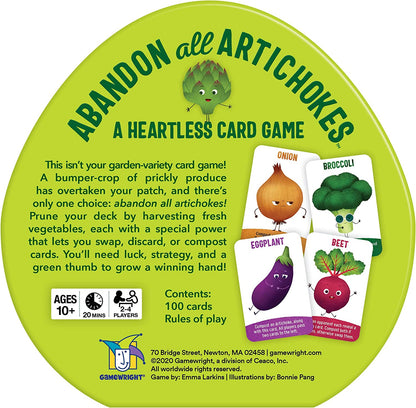 Gamewright | Abandon All Artichokes | Card Game | Ages 10+ | 2 to 4 Players | 20 mins Minutes Playing Time, 12.07 x 14.61 x 3.81 cm