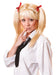Bristol Novelty Men Schoolgirl Wig Blonde and Red Bows set | For Women Blonde Red Accessory, Blonde Red, One Size UK