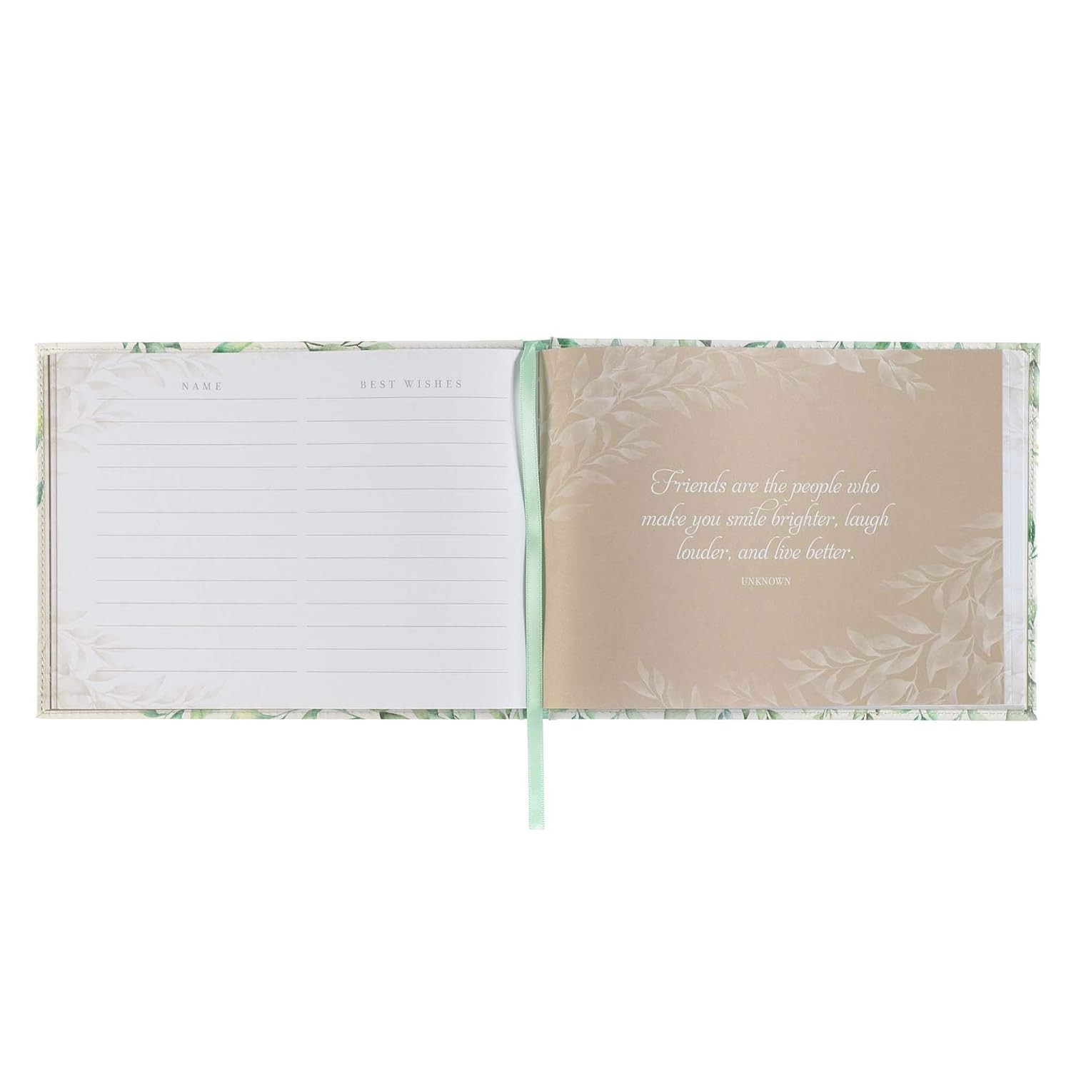 Guestbook Green Leaves