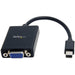 StarTech.com Mini DisplayPort to VGA Adapter - Black - Thunderbolt Compatible - mini DP to VGA Converter - 1080p (MDP2VGA