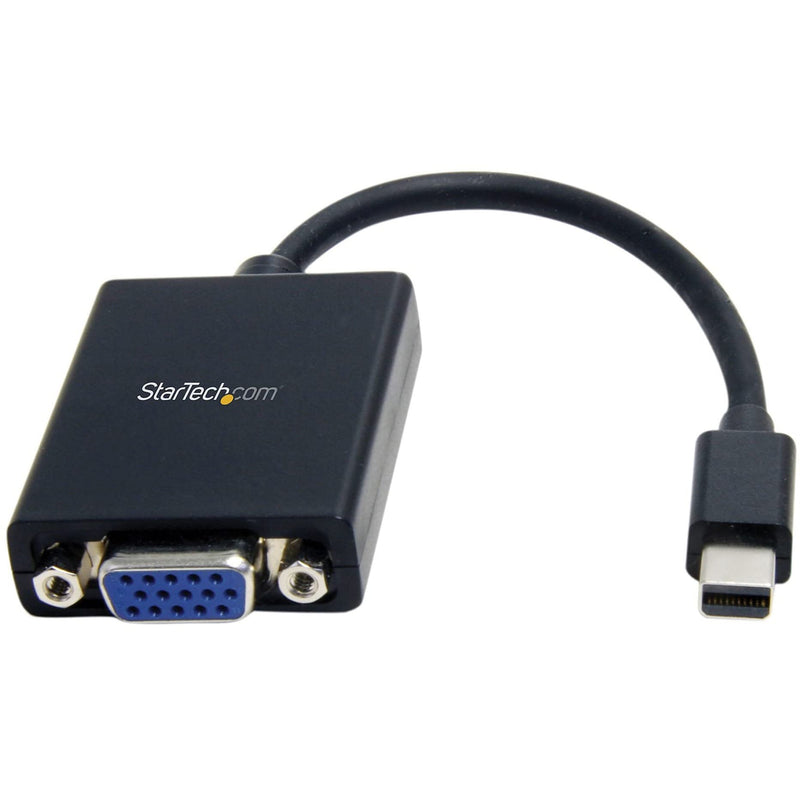 StarTech.com Mini DisplayPort to VGA Adapter - Black - Thunderbolt Compatible - mini DP to VGA Converter - 1080p (MDP2VGA