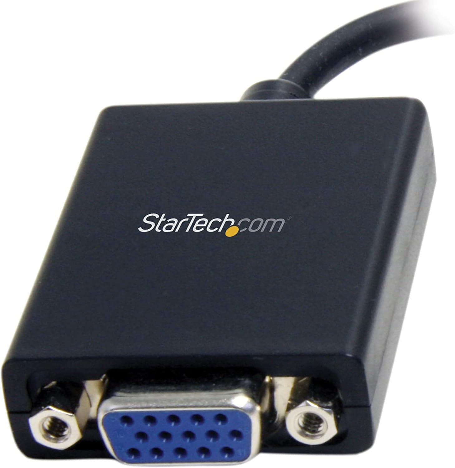 StarTech.com Mini DisplayPort to VGA Adapter - Black - Thunderbolt Compatible - mini DP to VGA Converter - 1080p (MDP2VGA