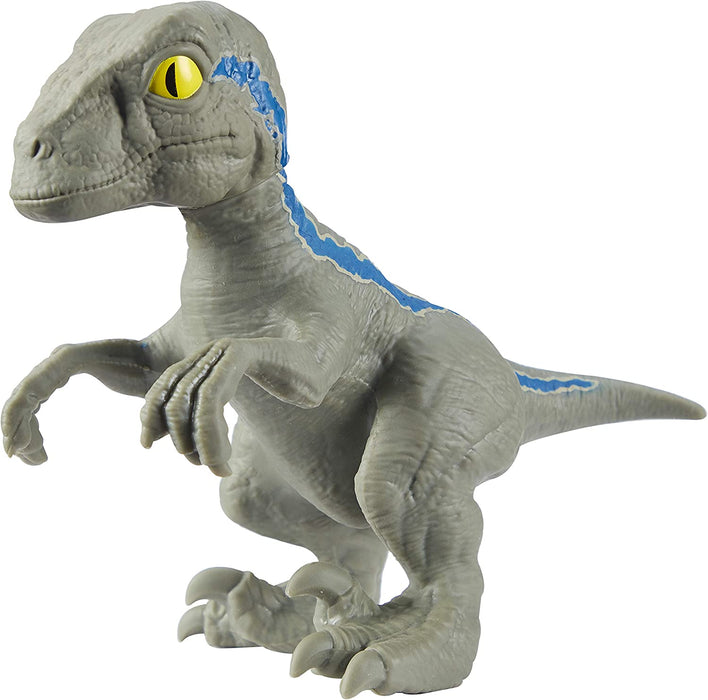 Stretch Jurassic World. Jurassic Raptor Blue. Fully Stretchable Dinosaur. Amazing Stretchy Fun. Perfect Christmas / Birthday Present for 40 To 8 Year Olds. Stretchy Tactile Toys.