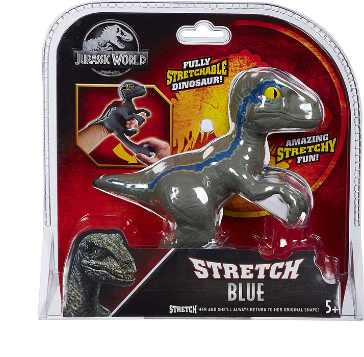 Stretch Jurassic World. Jurassic Raptor Blue. Fully Stretchable Dinosaur. Amazing Stretchy Fun. Perfect Christmas / Birthday Present for 40 To 8 Year Olds. Stretchy Tactile Toys.