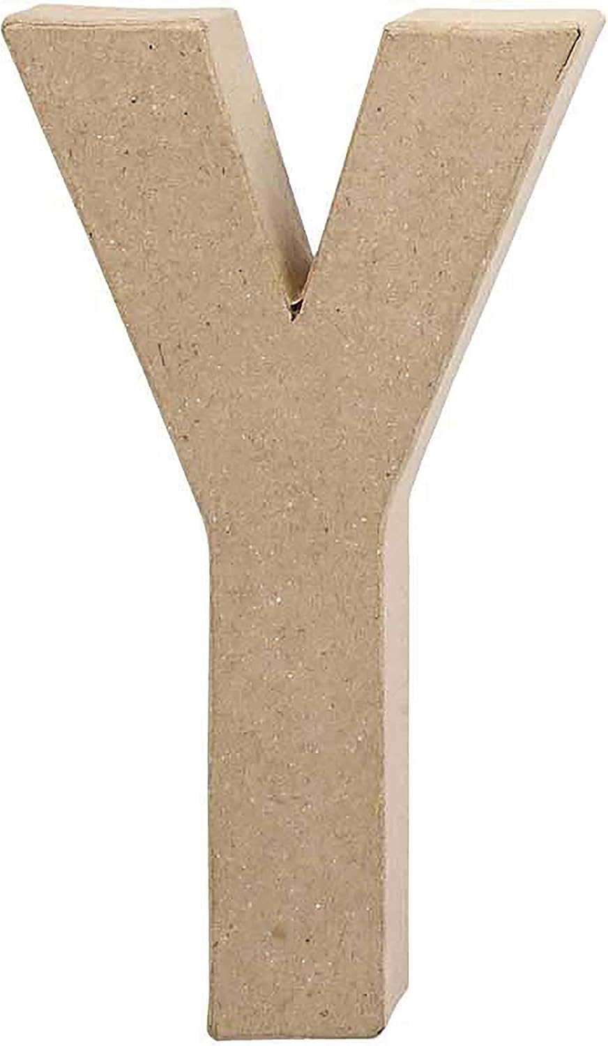 Creativ Pappmaché-Zahl, 20 cm, 1 Stück, beige, 1
