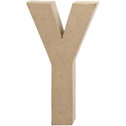 Creativ Pappmaché-Zahl, 20 cm, 1 Stück, beige, 1