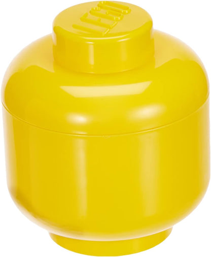 LEGO STORAGE HEAD (MINI) - GIRL - Polypropylene Storage Box with Lid for Kids' Toy Storage, Stackable Organizer, and Fun Storage Solution for LEGO Enthusiasts and Beyond