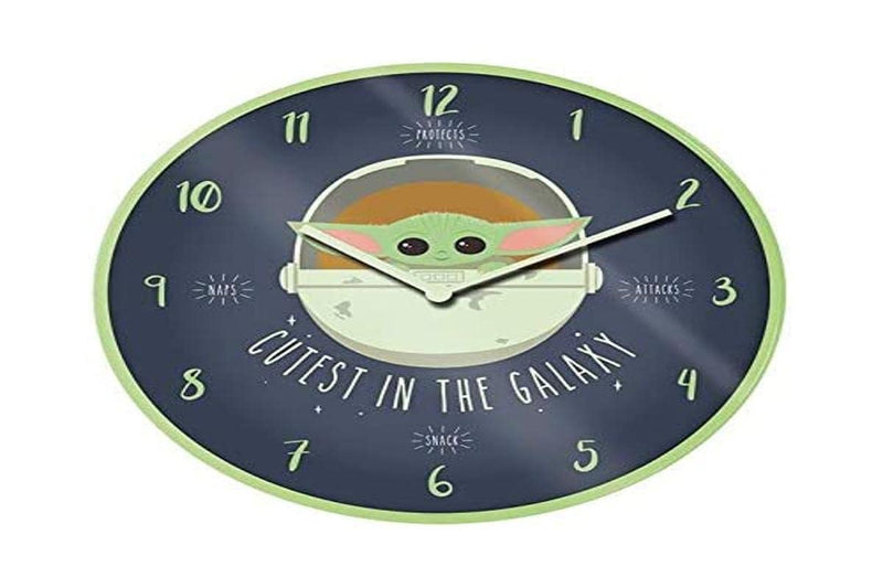 Star Wars: THE MANDALORIAN (CUTEST IN THE GALAXY) CLOCK