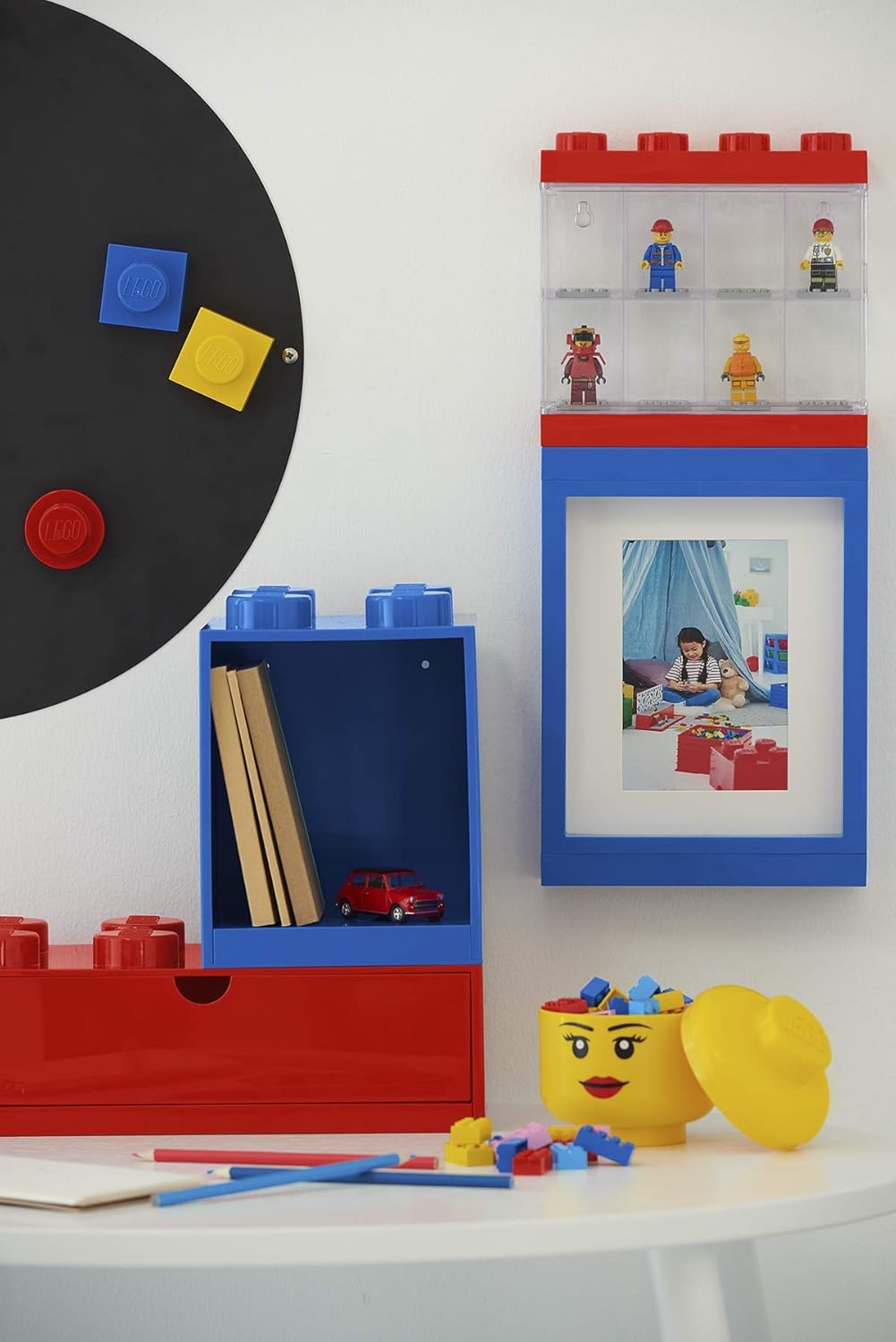 Room Copenhagen- Testa stoccaggio Mini Lego, Ragazzo, Polipropilene, Colore, 40331724