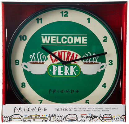 FRIENDS Wanduhr, Mehrfarbig, 40 x 40 cm