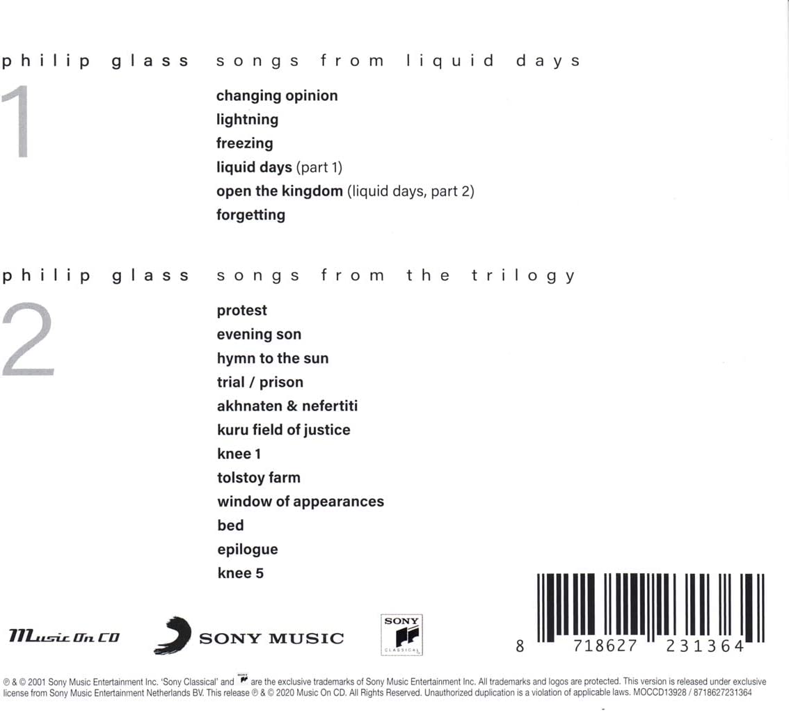 Glass: Songs