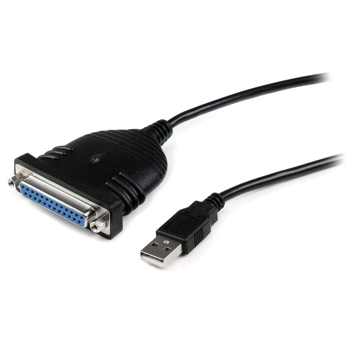 StarTech.com 6 ft / 1.8 m USB to DB25 Parallel Printer Adapter Cable - 1.8 Meter USB to IEEE-1284 Printer Cable - USB A to DB25 M/F (ICUSB1284D25