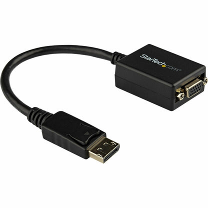StarTech.com DisplayPort to VGA Adapter - Active DP to VGA Converter - 1080p Video - DisplayPort Certified - DP/DP++ Source to VGA Monitor Cable Adapter Dongle - Latching DP Connector (DP2VGA2