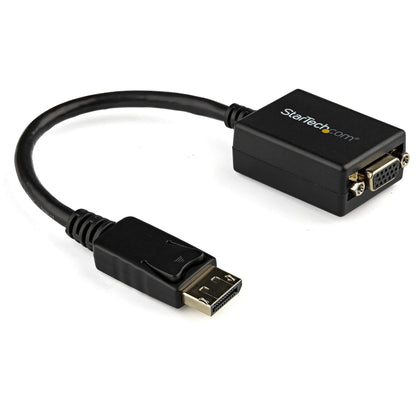 StarTech.com DisplayPort to VGA Adapter - Active DP to VGA Converter - 1080p Video - DisplayPort Certified - DP/DP++ Source to VGA Monitor Cable Adapter Dongle - Latching DP Connector (DP2VGA2