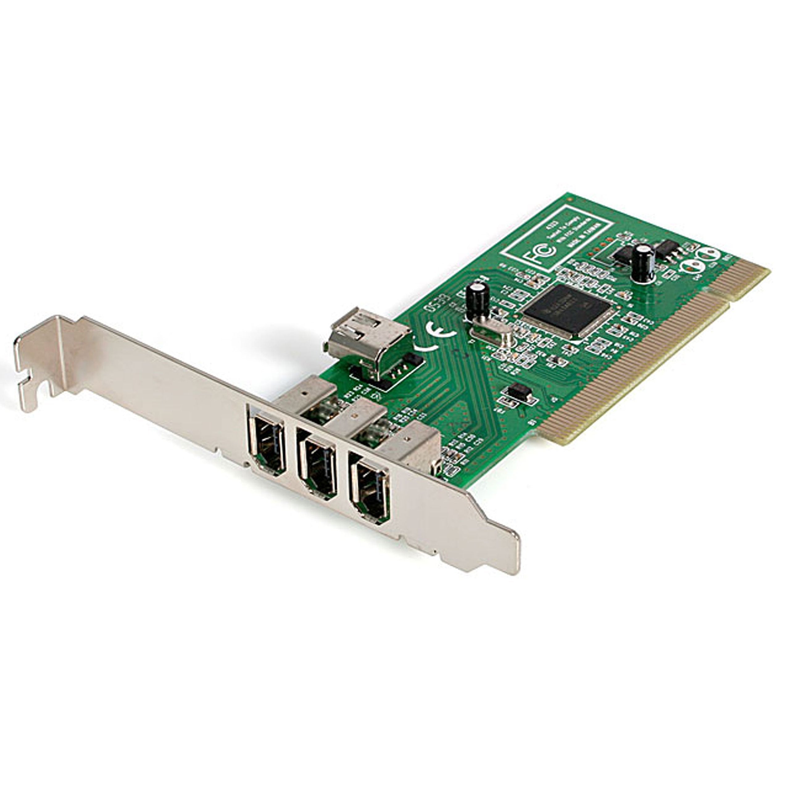 StarTech.com 4 port PCI 1394a FireWire Adapter Card - 3 External 1 Internal FireWire PCI Card (PCI1394MP