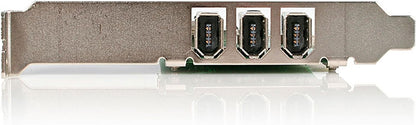 StarTech.com 4 port PCI 1394a FireWire Adapter Card - 3 External 1 Internal FireWire PCI Card (PCI1394MP