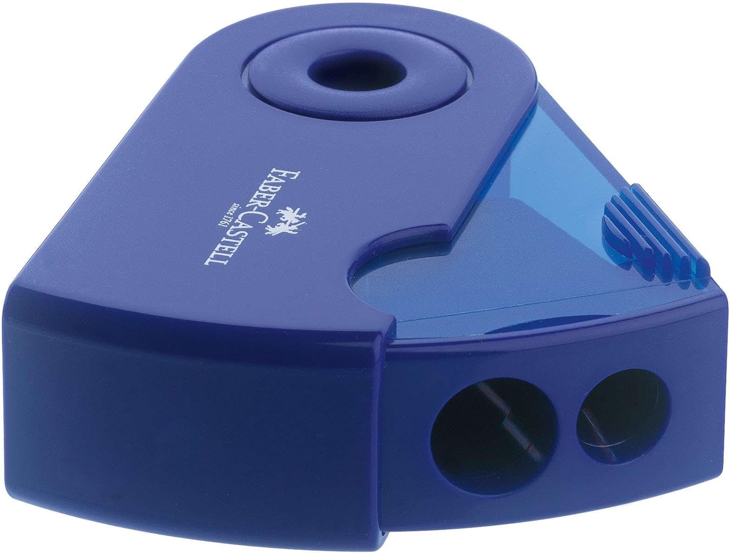 Faber Castell F182701 "Sleeve" Double Hole Sharpener Box - Red/Blue