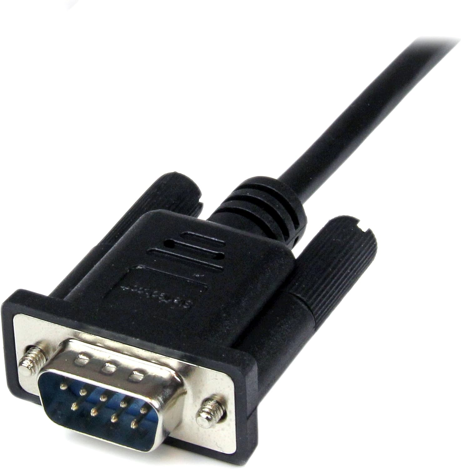 StarTech.com 2 m Black DB9 RS232 Serial Null Modem Cable F/M, DB9 Male to Female, 9 Pin Null Modem Cable, 1x DB9 (M), 1x DB9 (F) - Black