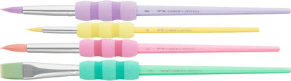 Faber-Castell Brush Set of 4 Pastel Soft Grip