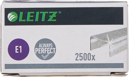 Leitz 55680000 E1 Staples for Electric Staplers, 2500 Staples, Extra Strong Steel, 4 mm, 10 Sheet Capacity