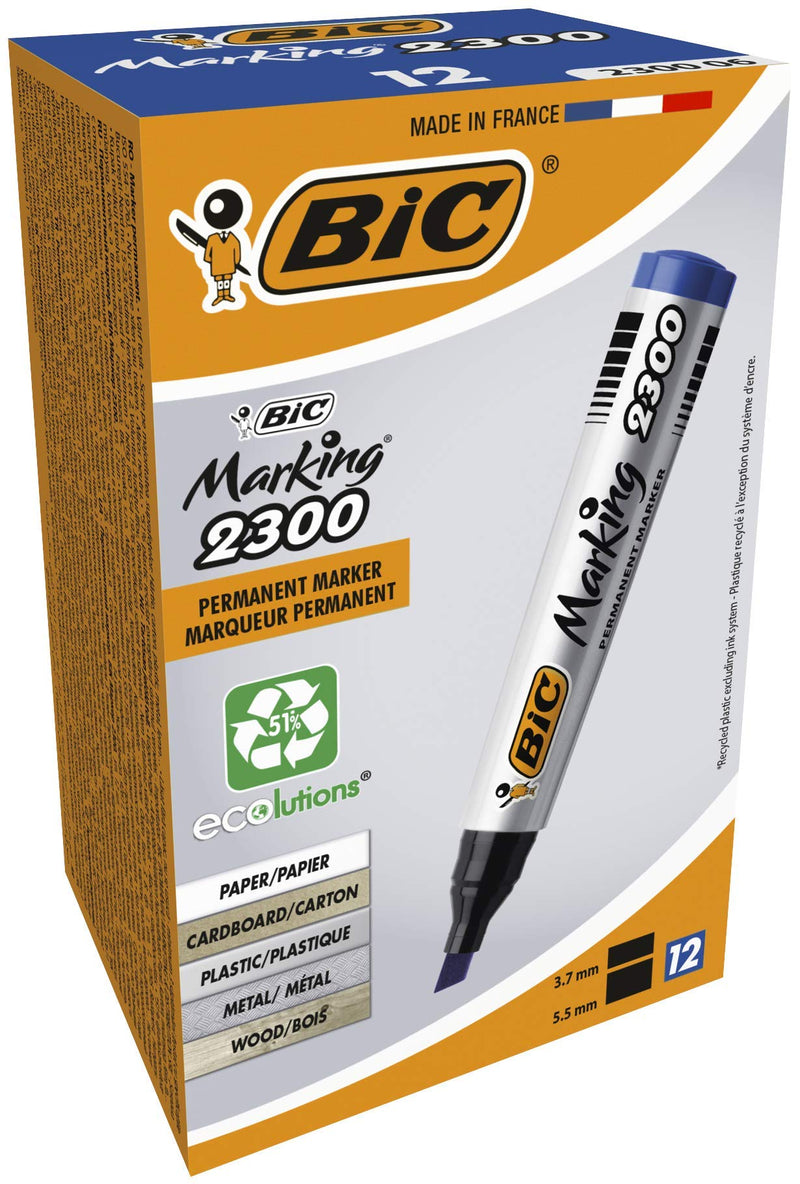 BIC Marking 2300 ECOlutions Permanent Markers - Blue