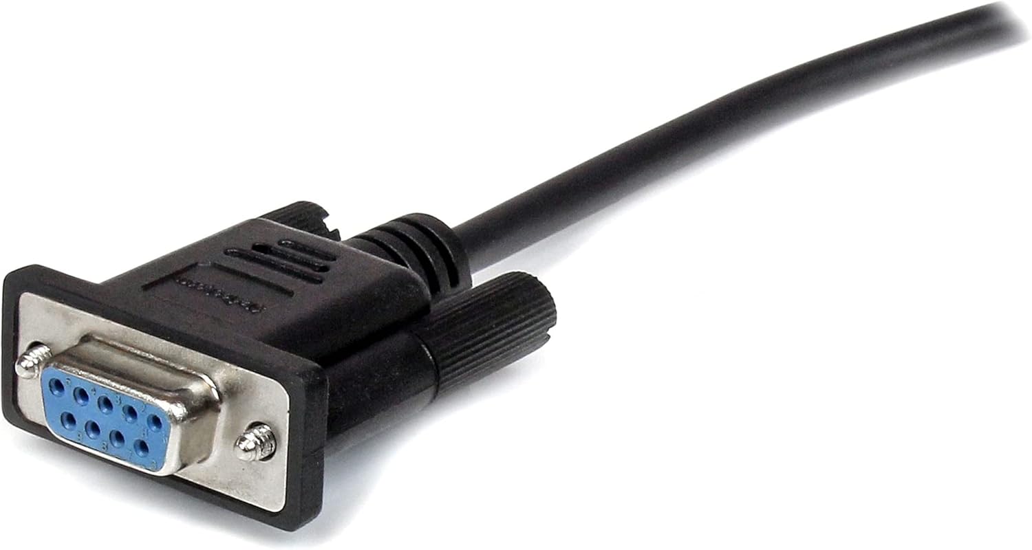 StarTech.com 3m Black Straight Through DB9 RS232 Serial Cable - DB9 RS232 Serial Extension Cable - Male to Female Cable (MXT1003MBK