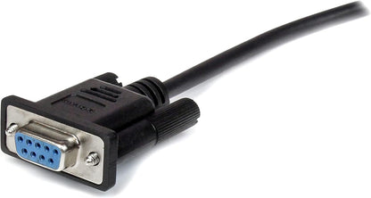 StarTech.com 3m Black Straight Through DB9 RS232 Serial Cable - DB9 RS232 Serial Extension Cable - Male to Female Cable (MXT1003MBK