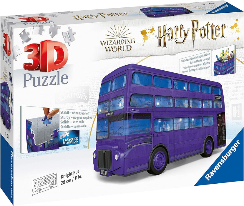 Ravensburger Harry Potter Knight Bus 3D Jigsaw Puzzle for Kids Age 8 Years Up - 216 Pieces - No Glue Required