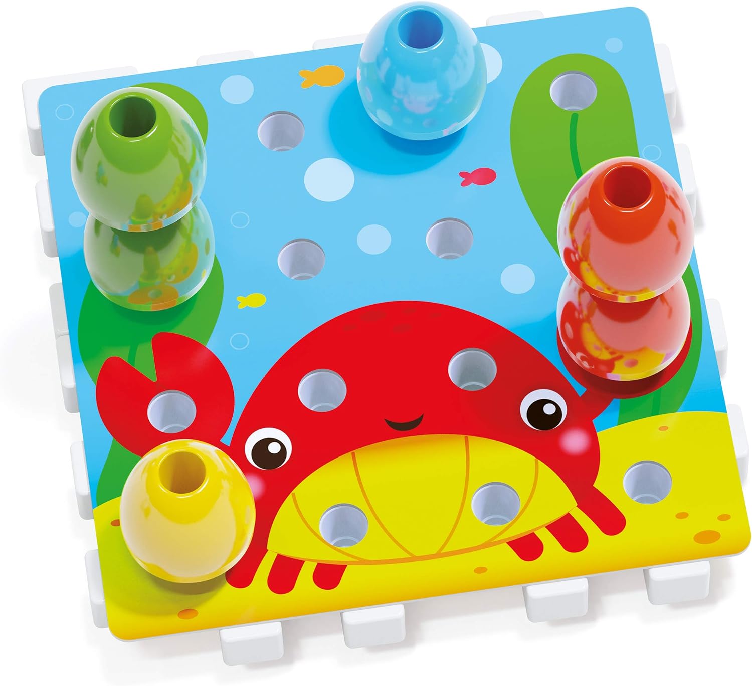 Quercetti 2270 Quercetti-2270 Jumbo Peggy-Early Learning Button Art Game Construction Plugging Toys