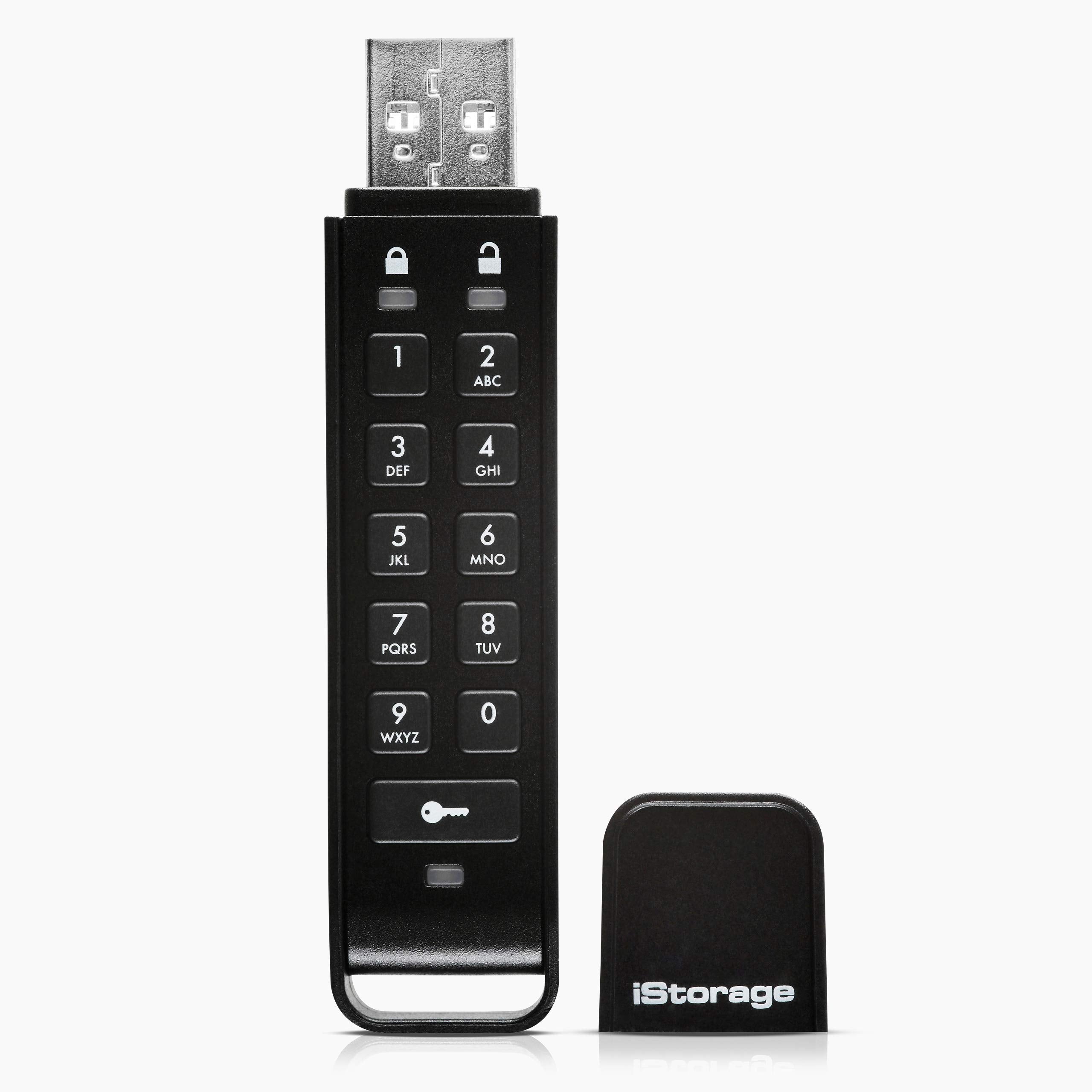 iStorage datAshur Personal2 8 GB - Unidad USB segura - Protegida por contraseña - Portátil - Cifrado de hardware de grado militar