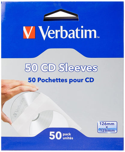 Verbatim 49992 CD Sleeves - (Pack of 50