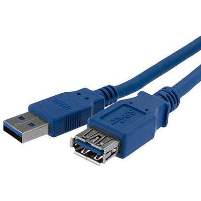 StarTech.com 1m Blue SuperSpeed USB 3.0 Extension Cable A to A - Male to Female USB 3 Extension Cable Cord 1 m (USB3SEXT1M
