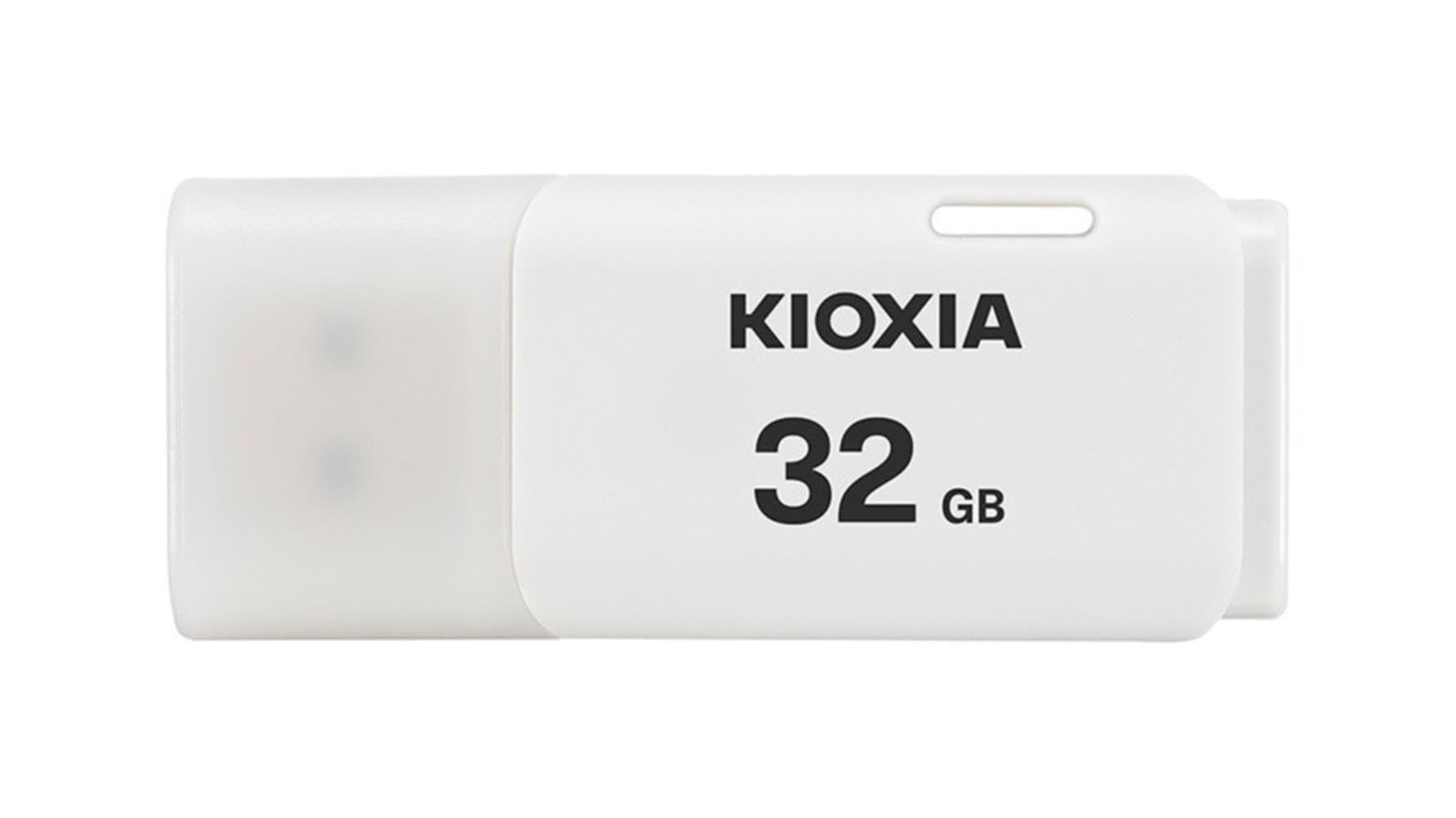 KIOXIA 32GB TransMemory U202 USB 2.0 Flash Drive, White