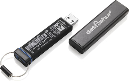 iStorage datAshur 8 GB Secure Flash Drive Password protected Dust & Water Resistant Portable Hardware Encryption