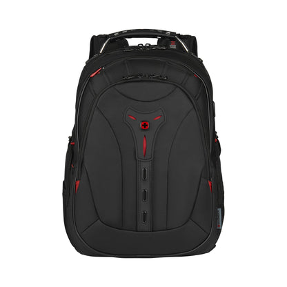 Wenger 606492 Pegasus Ballistic Deluxe 14'/16' Expandable Laptop Backpack, Padded Laptop Compartment with SmartCharge USB Port in Black (25 litres