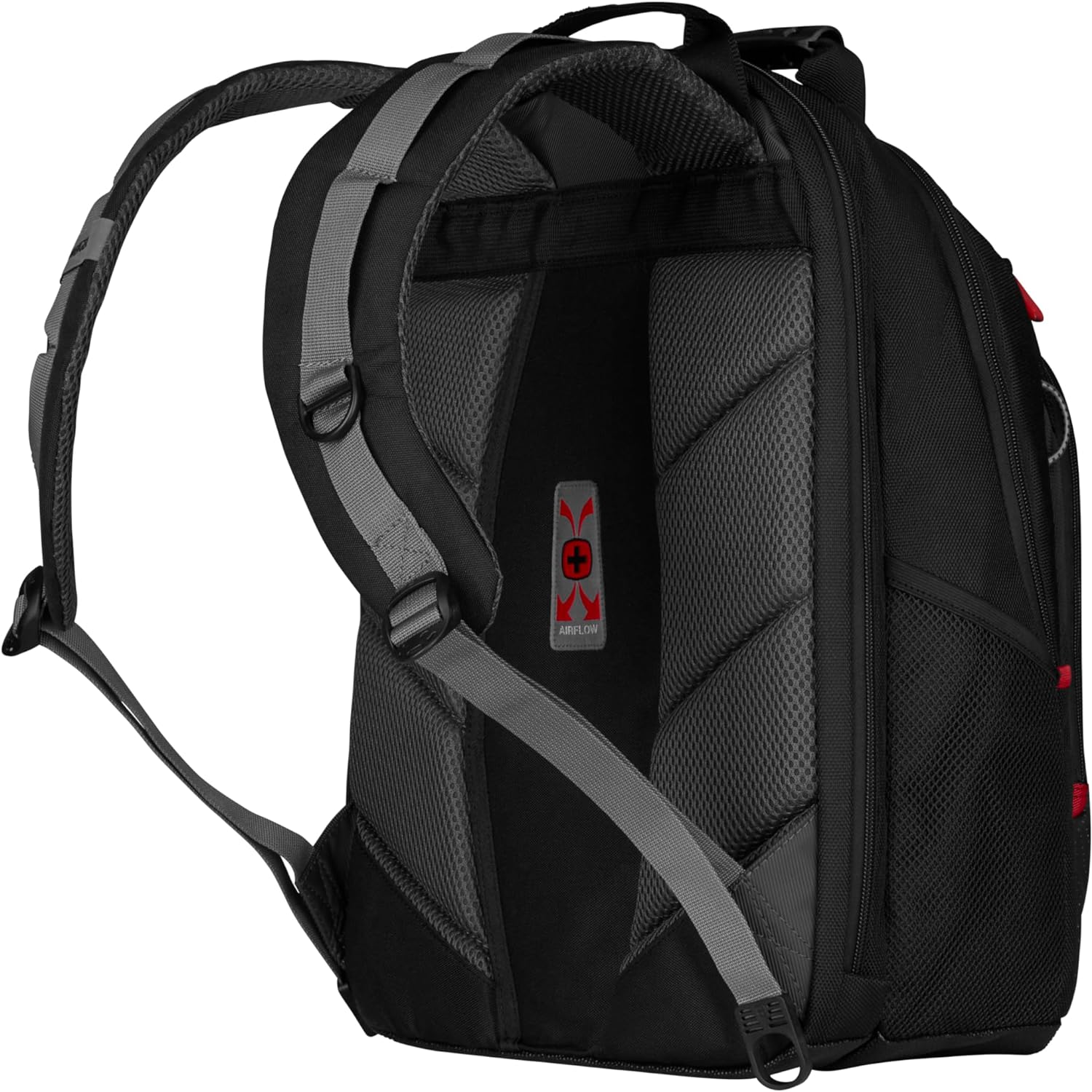 Wenger Legacy Laptop Backpack, Fits up to 16″ Laptop, 21 l, Unisex, Ideal for Business Uni School Travel, Black/Grey