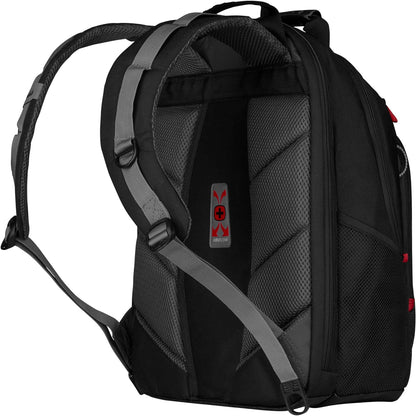 Wenger Legacy Laptop Backpack, Fits up to 16″ Laptop, 21 l, Unisex, Ideal for Business Uni School Travel, Black/Grey