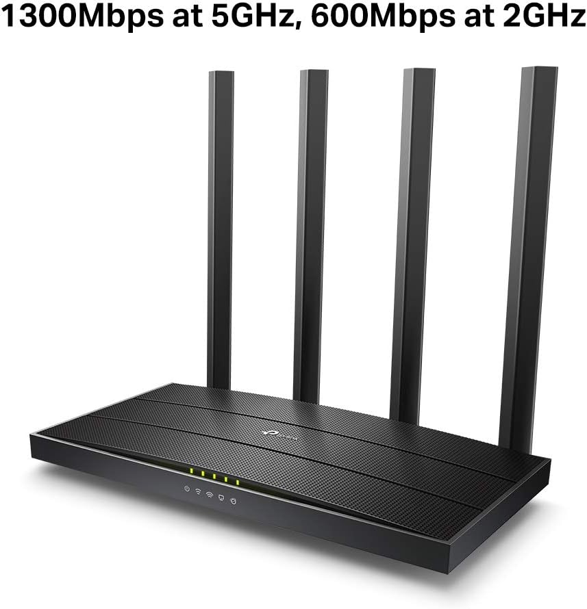 TP-Link Archer C80 AC1900 MU-MIMO Dual Band Wireless Gaming Router, Wi-Fi Speed Up to 1300 Mbps/5 GHz + 600 Mbps/2.4 GHz, Supports Parental Control, Guest Wi-Fi