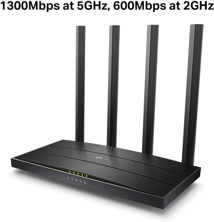 TP-Link Archer C80 AC1900 MU-MIMO Dual Band Wireless Gaming Router, Wi-Fi Speed Up to 1300 Mbps/5 GHz + 600 Mbps/2.4 GHz, Supports Parental Control, Guest Wi-Fi