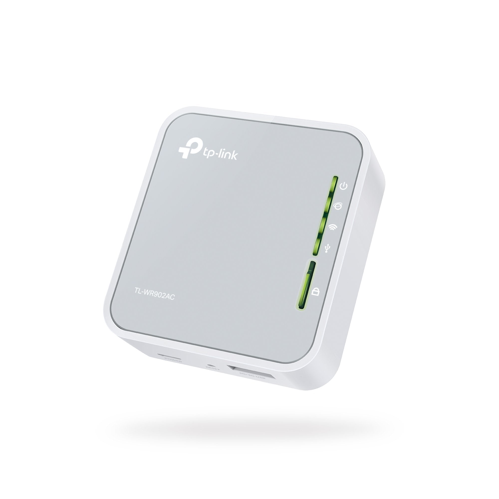 TP-Link AC750 Dual Band Wi-Fi Travel Router (Support Router Mode/Hotspot/Range Extender Mode/Client Mode/Access Point Mode, 1 USB 2.0 Port/1 Micro USB Port, 1 WPS Button, UK Plug (TL-WR902AC