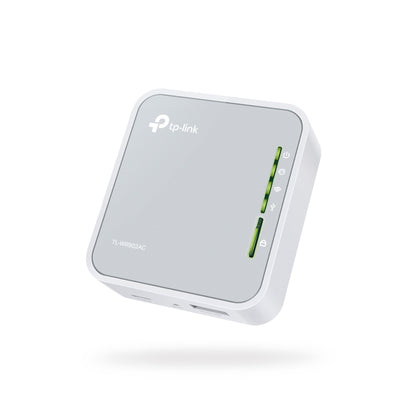TP-Link AC750 Dual Band Wi-Fi Travel Router (Support Router Mode/Hotspot/Range Extender Mode/Client Mode/Access Point Mode, 1 USB 2.0 Port/1 Micro USB Port, 1 WPS Button, UK Plug (TL-WR902AC