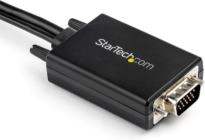 StarTech.com 2m VGA to HDMI Converter Cable with USB Audio Support & Power - Analog to Digital Video Adapter Cable to connect a VGA PC to HDMI Display - 1080p Male to Male Monitor Cable (VGA2HDMM2M
